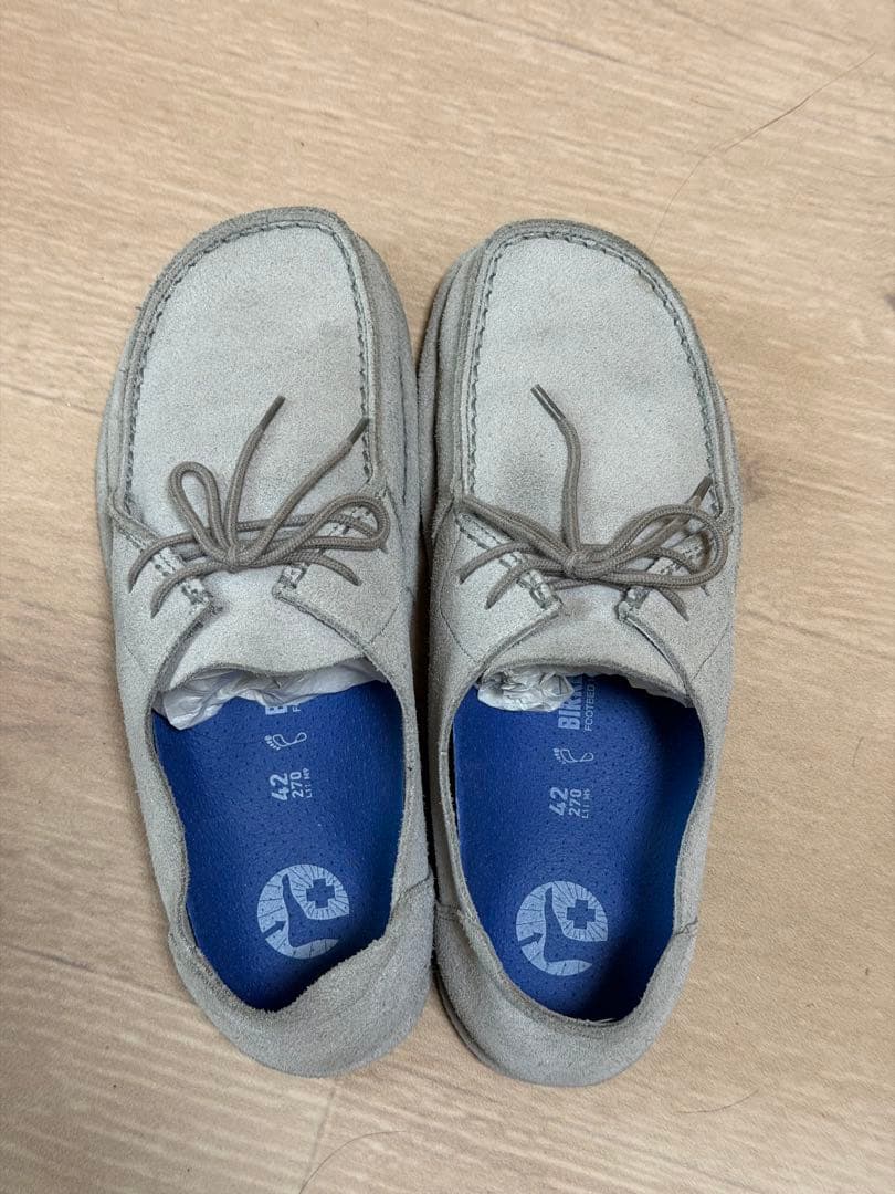 値下げ！美品　ビルケンシュトック　ウッティレース　 スエード グレー