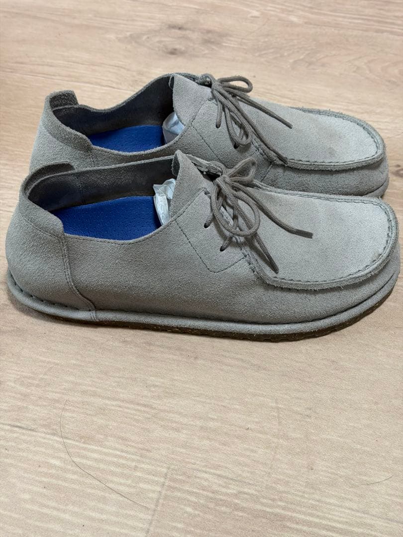 値下げ！美品　ビルケンシュトック　ウッティレース　 スエード グレー