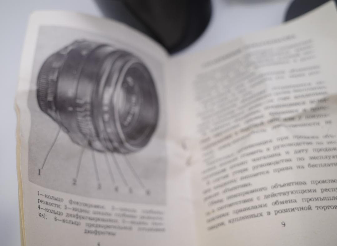 55　未使用　取説　純正ケース付ぐるぐるボケレンズ　 ヘリオス　44-2　M42