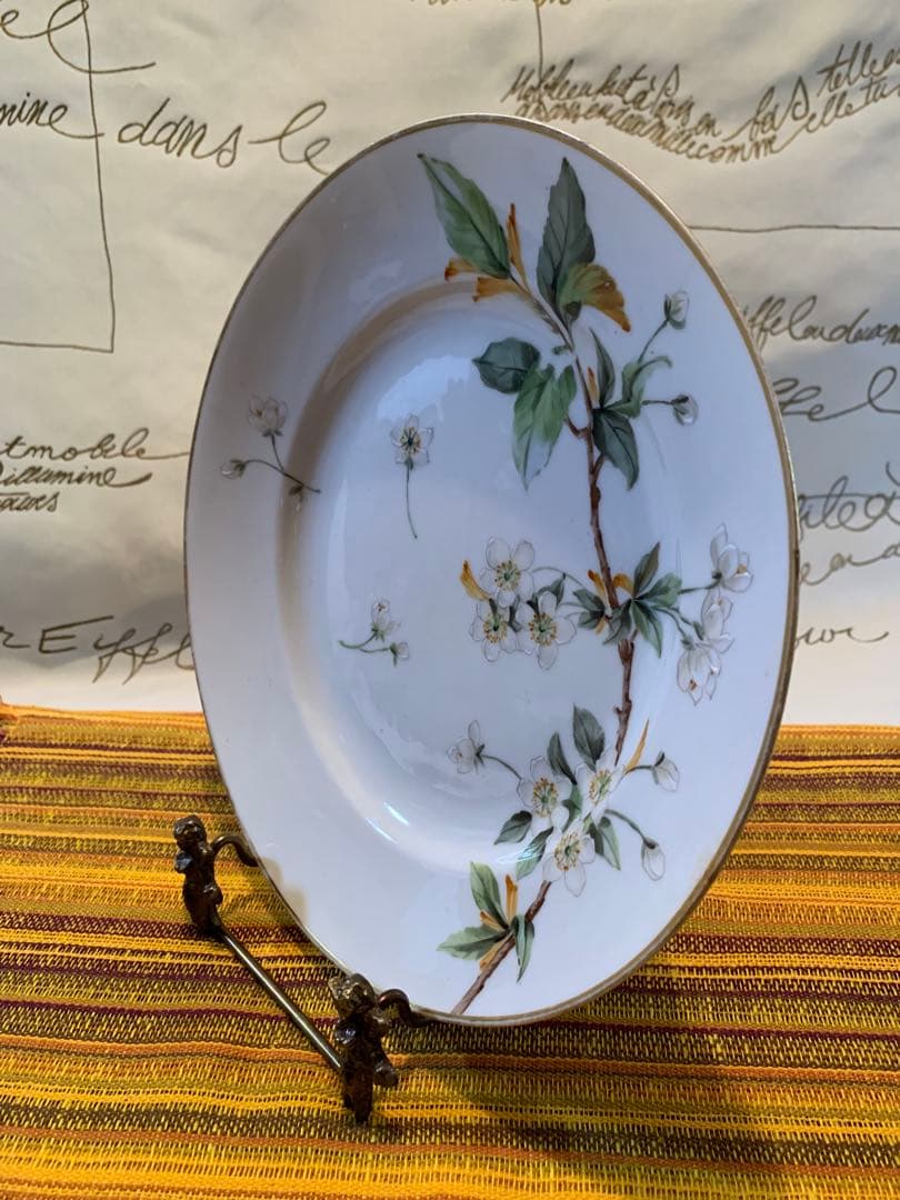 ロイヤルコペンハーゲン　レアな1870年アンティークの桜絵柄の絵皿！素敵です！