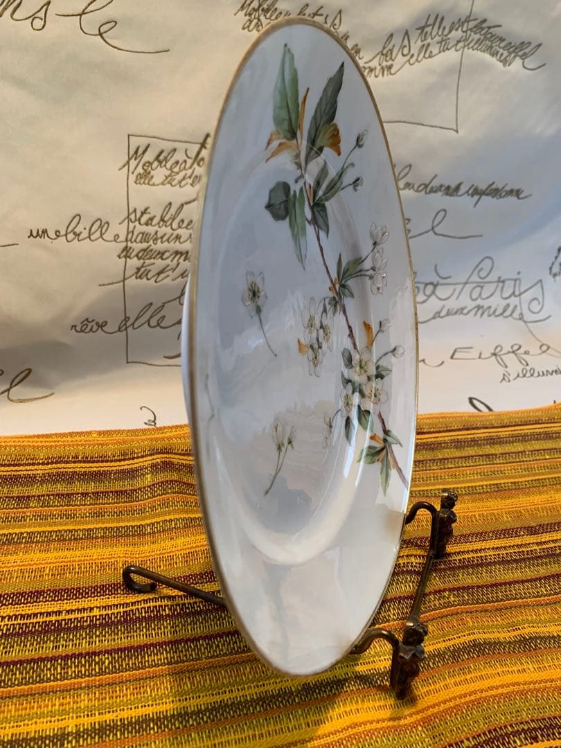 ロイヤルコペンハーゲン　レアな1870年アンティークの桜絵柄の絵皿！素敵です！