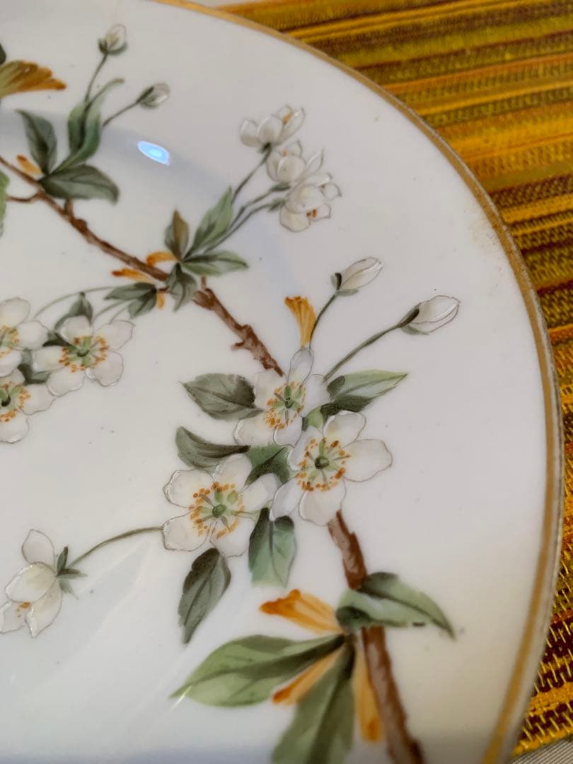 ロイヤルコペンハーゲン　レアな1870年アンティークの桜絵柄の絵皿！素敵です！