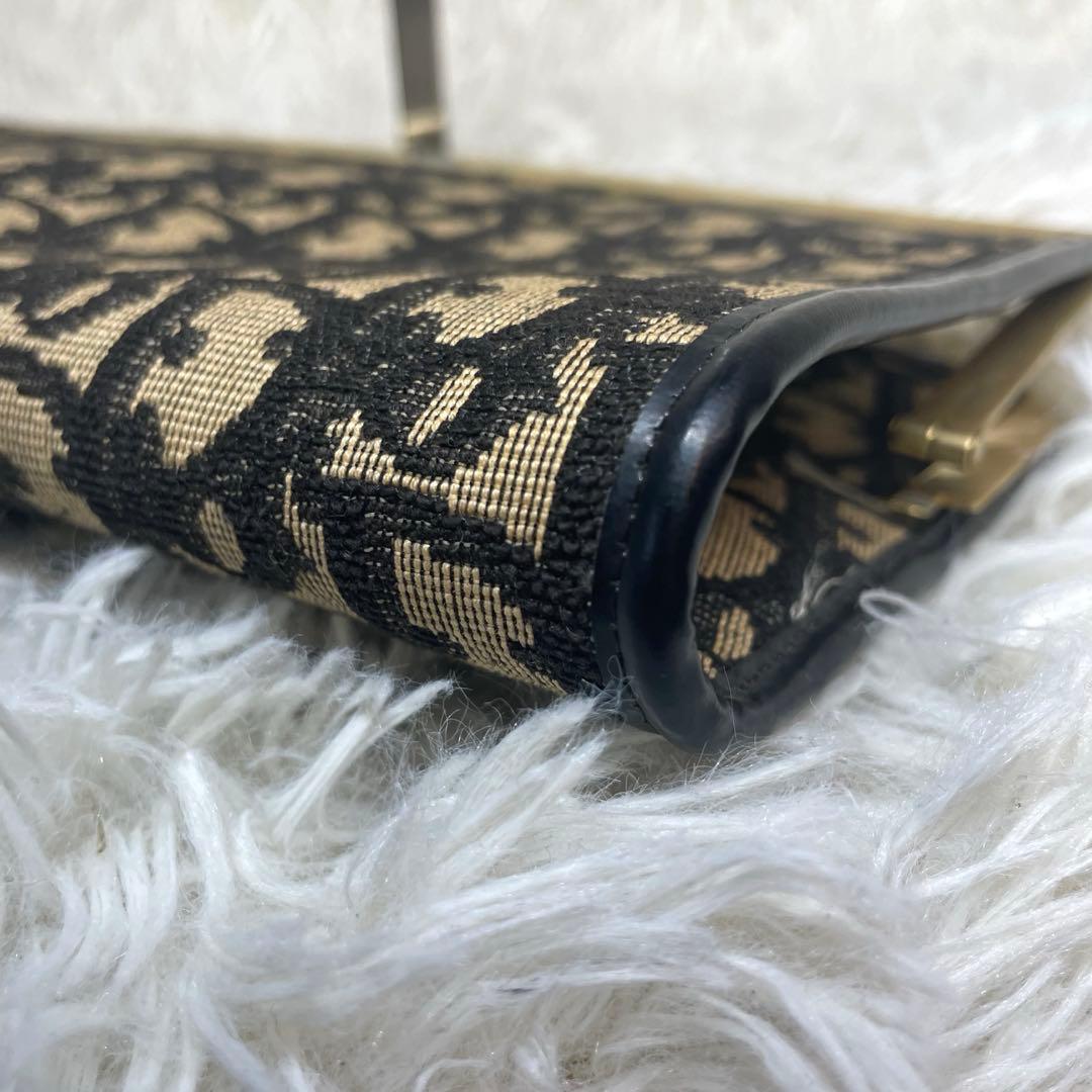 訳あり♡Dior✨クリスチャンディオール　トロッター　がま口　パーティバッグ