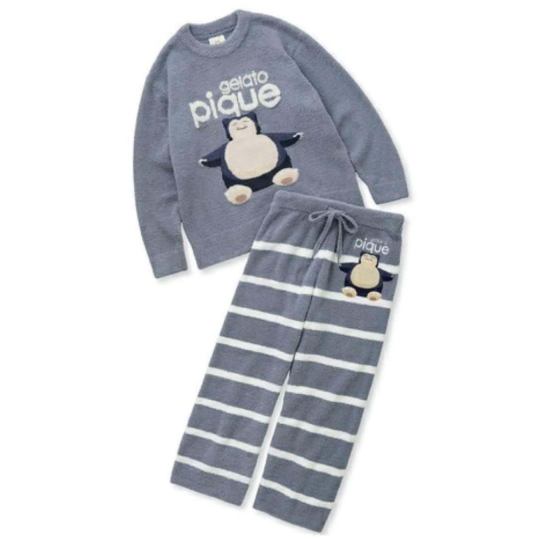 ジェラートピケポケモンスリープベビモコジャガードプルオーバー、ロングパンツ