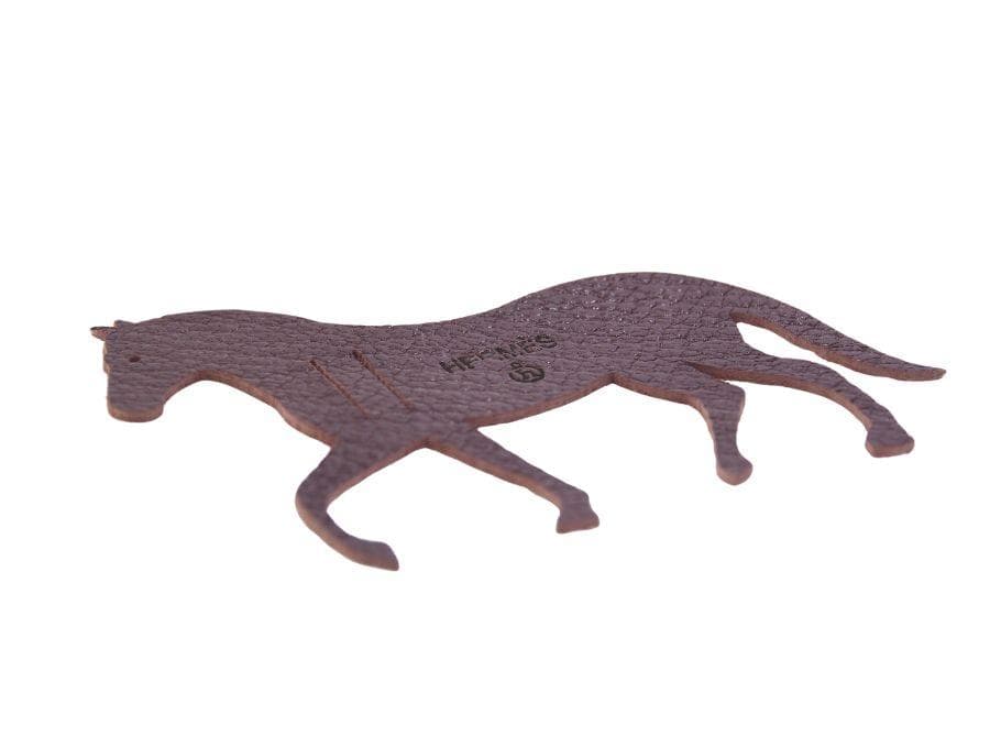 エルメス プティ・アッシュ ラッピングチャーム 馬 ダークブラウン HERMES