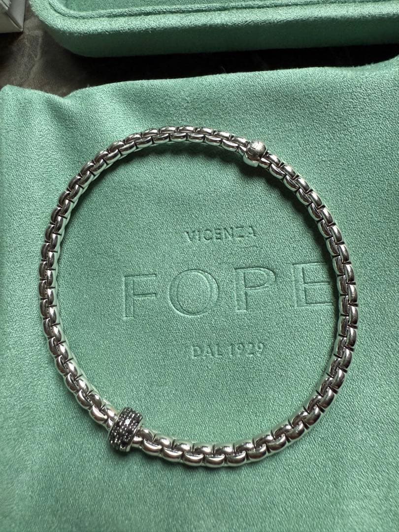 FOPE EKA ホワイトゴールド ブラックダイヤ M