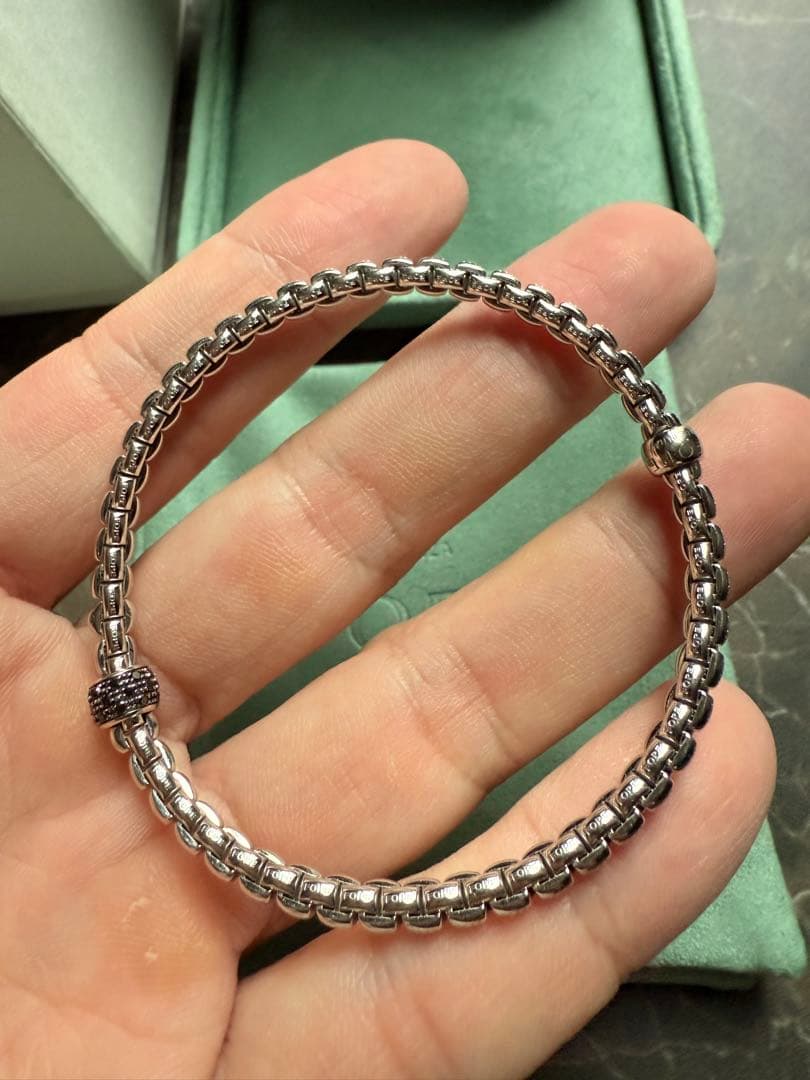 FOPE EKA ホワイトゴールド ブラックダイヤ M