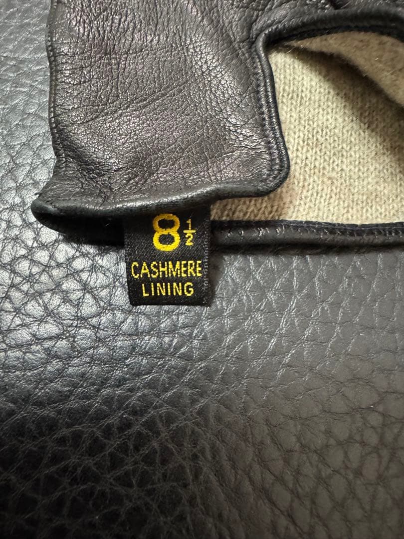 即*ー様 【15万円超級】Brioniシープスキン手袋 8 1/2 カシミヤ裏地