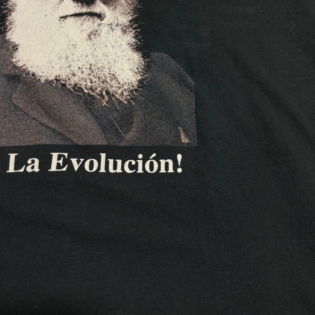 チャールズ・ダーウィン Tシャツ 黒T 古着