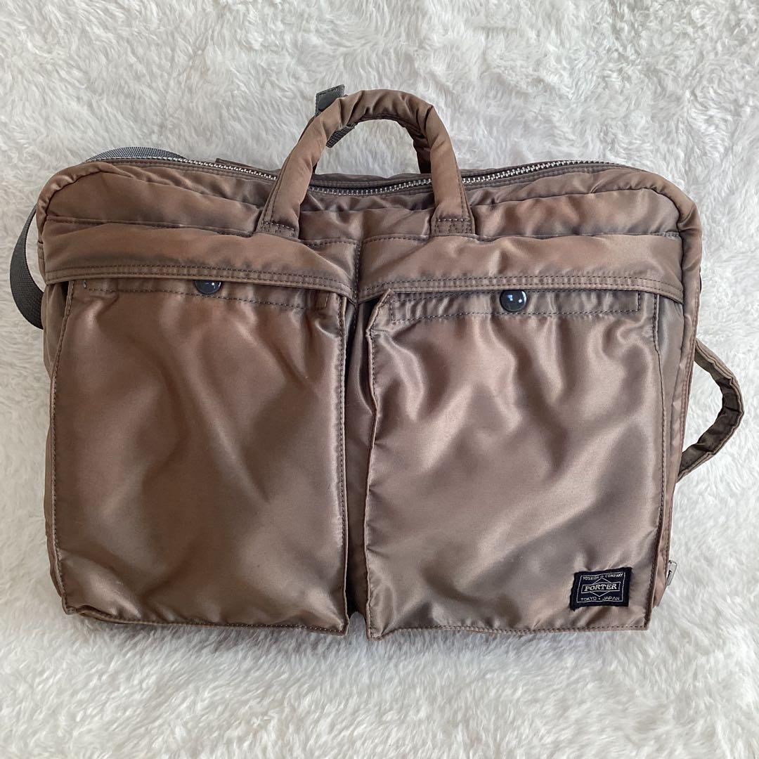 ポーター タンカー シルバーグレー　2WAY ブリーフケース　リュック