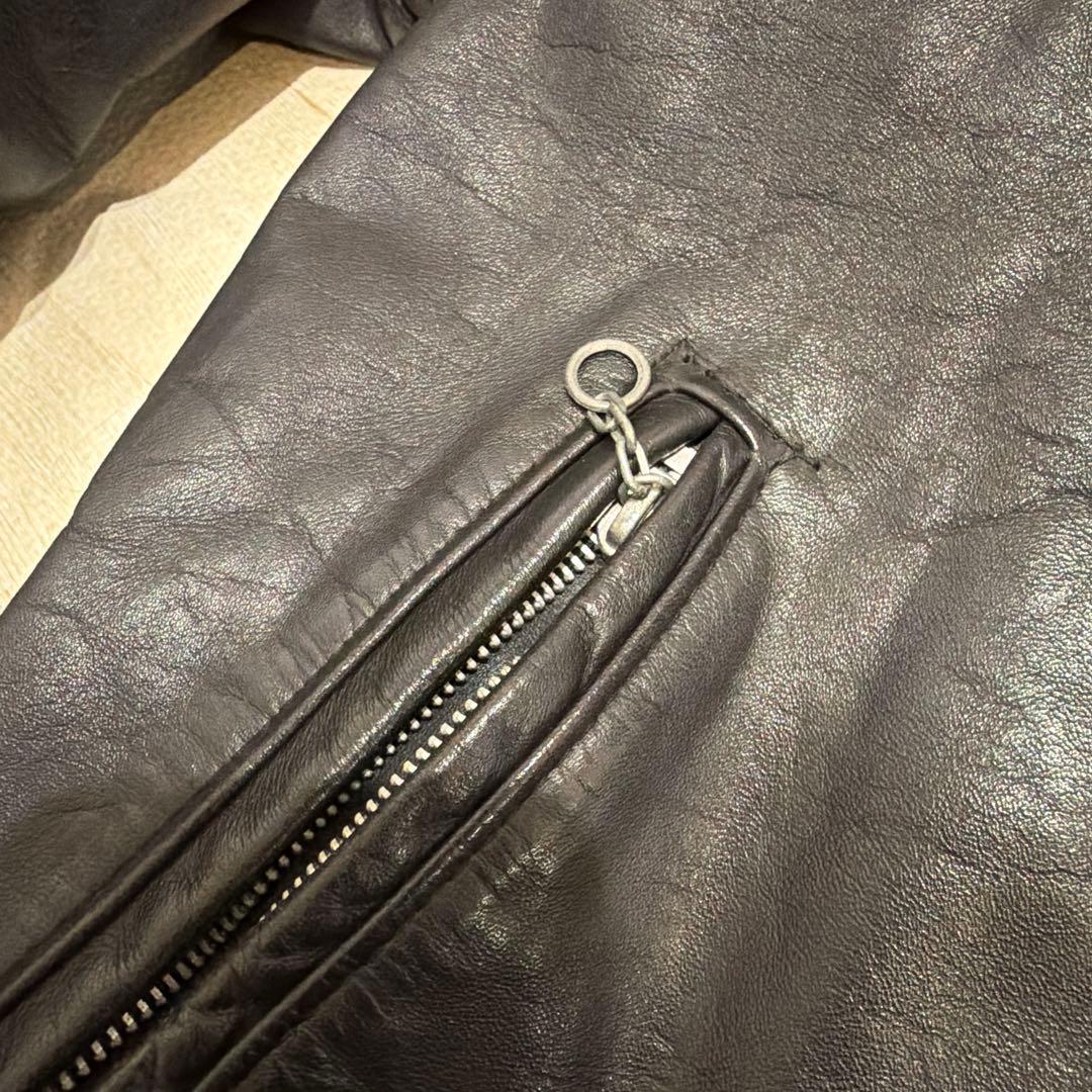 品番 Schott 643 レザー シングルライダース 34 ボアライナー