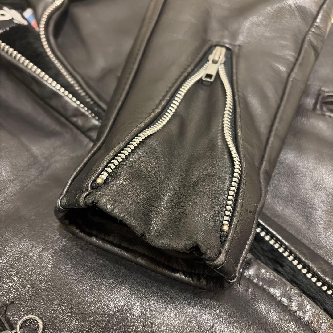 品番 Schott 643 レザー シングルライダース 34 ボアライナー