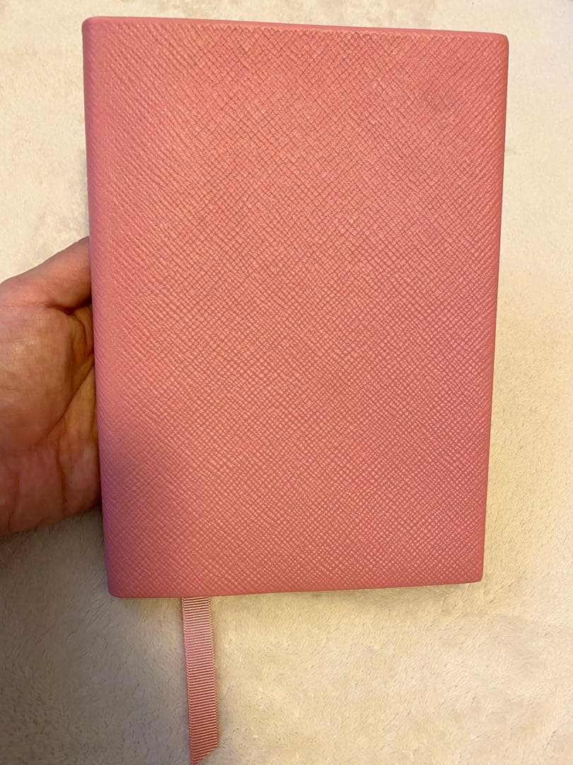 【英国王室御用達】スマイソンノートブック　ピンクレザー