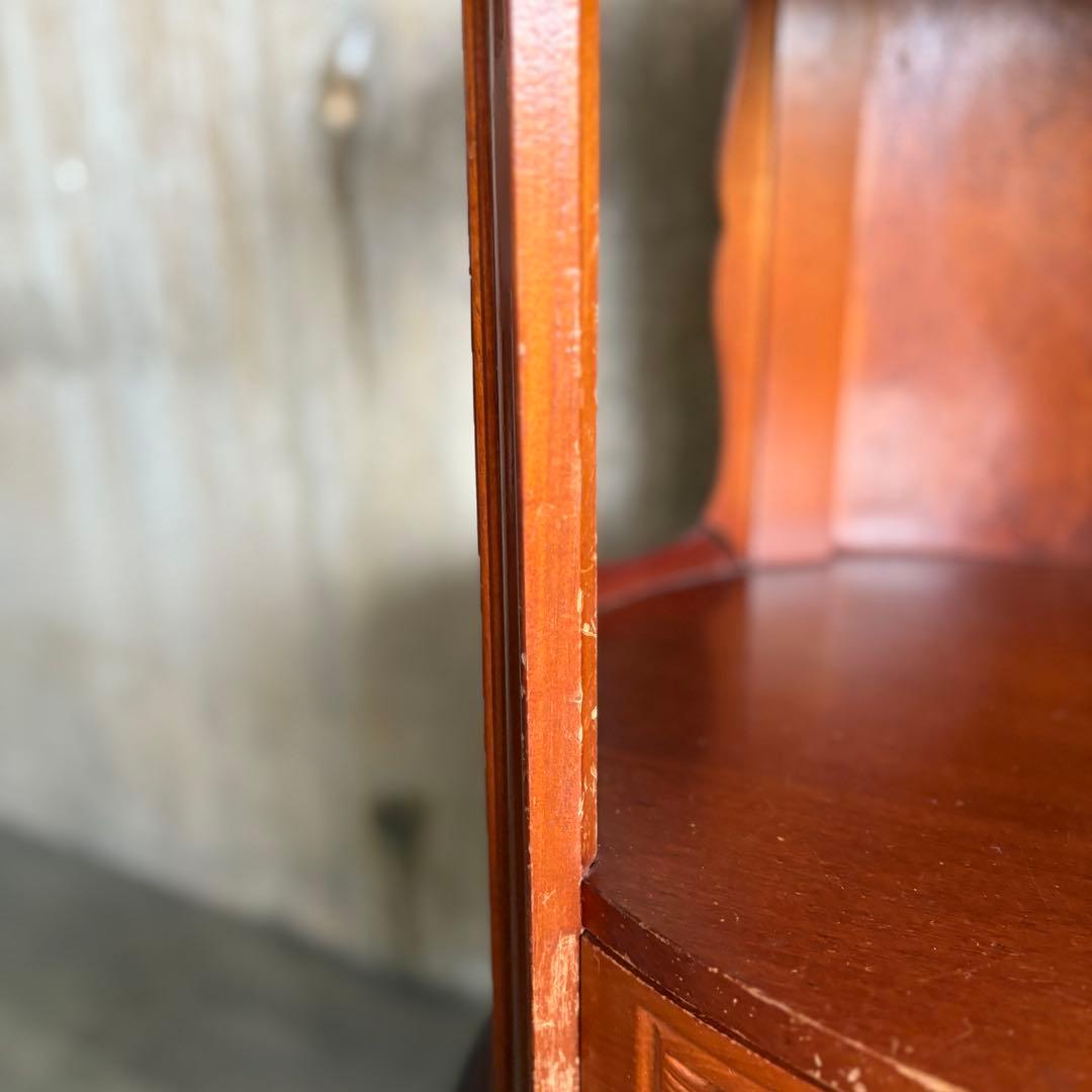 イタリア　猫脚コンソールドロワー　電話台　ヴィンテージ