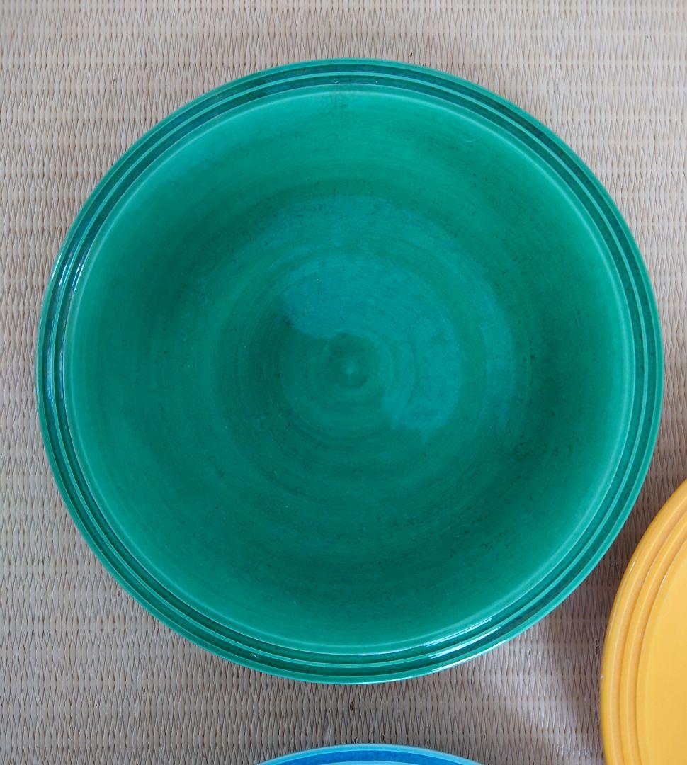 中村翠嵐　交趾五色　銘々皿　5枚