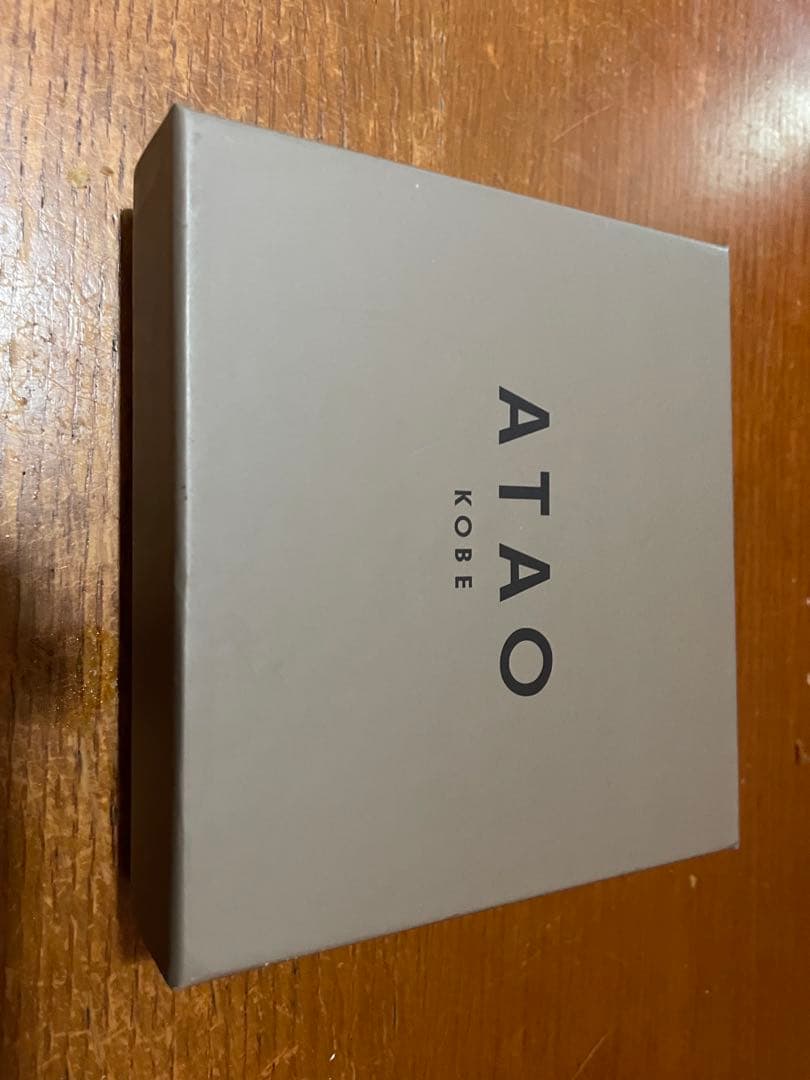 ATAO （ロトロ） ブラウンレザー 二つ折り財布 ゴールド金具