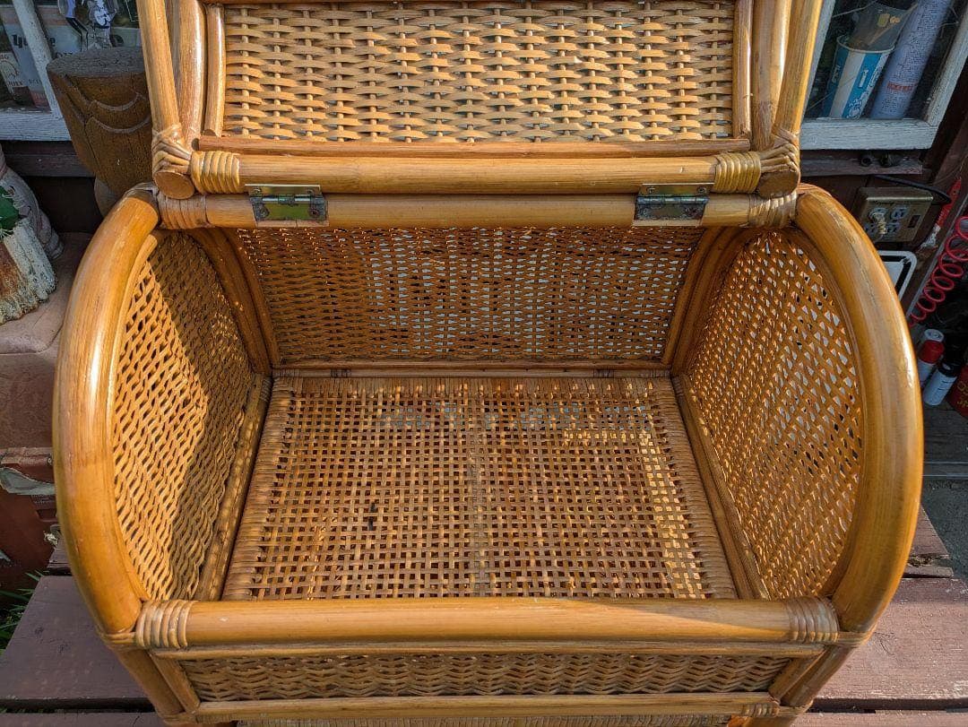 に*あ様 ラタン　チェスト　籐　アンティーク　ヴィンテージ　カフェ　北欧　棚　家