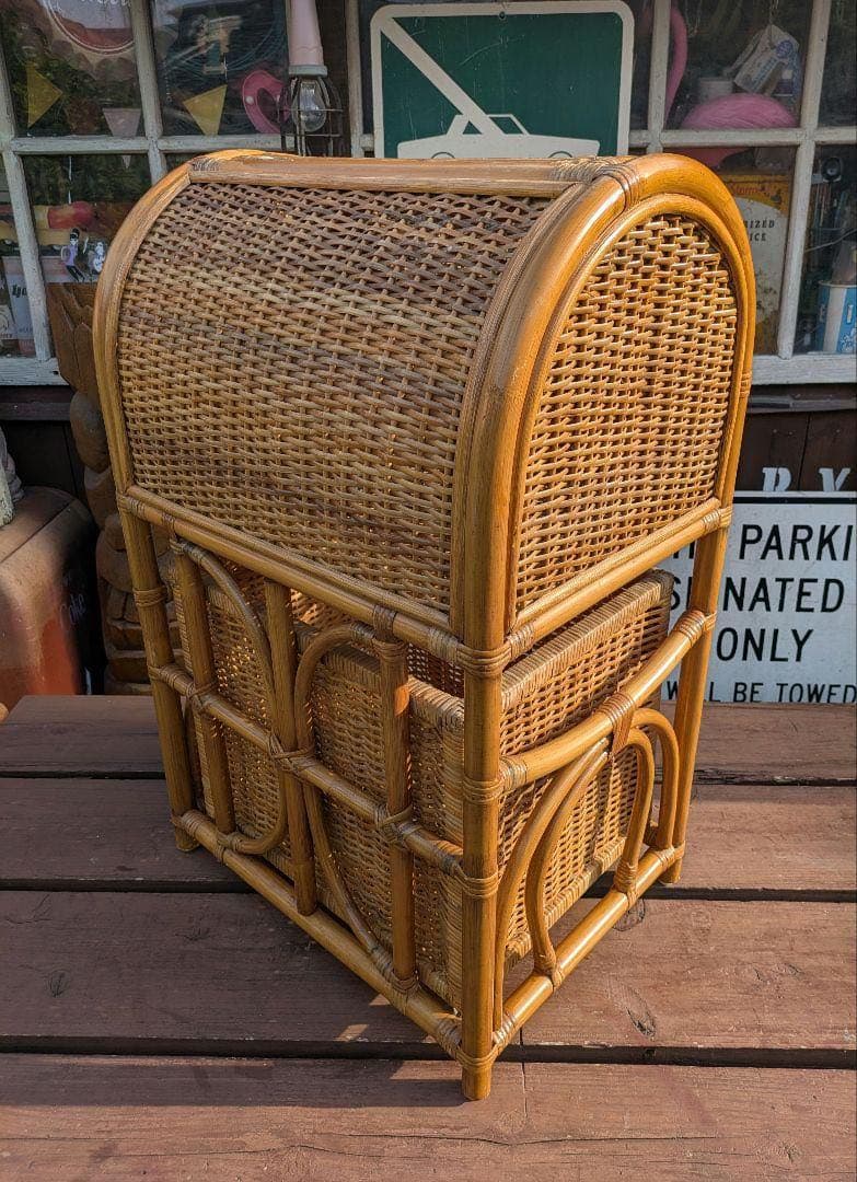 に*あ様 ラタン　チェスト　籐　アンティーク　ヴィンテージ　カフェ　北欧　棚　家