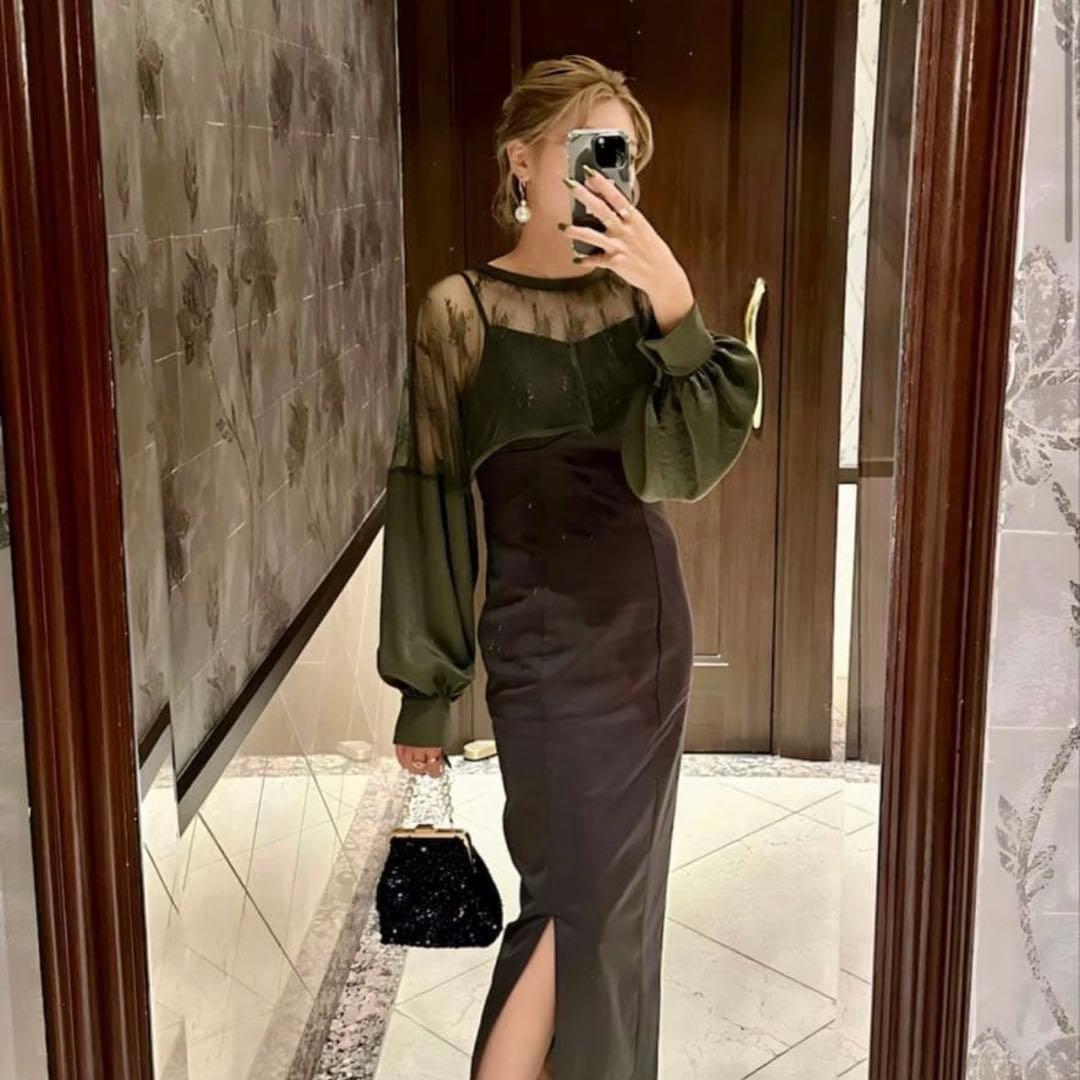 Ezick Lady set レーストップドレス 結婚式 ボレロ