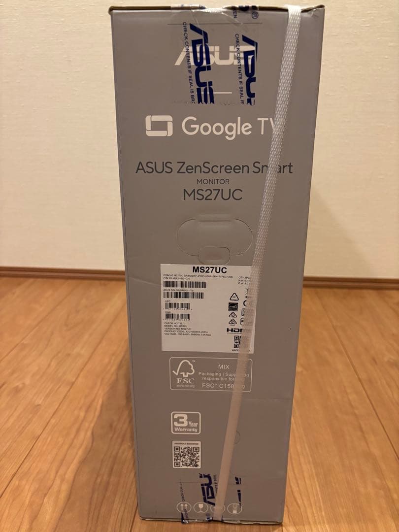 ASUS ZenScreen Smart MS27UC 4Kモニター