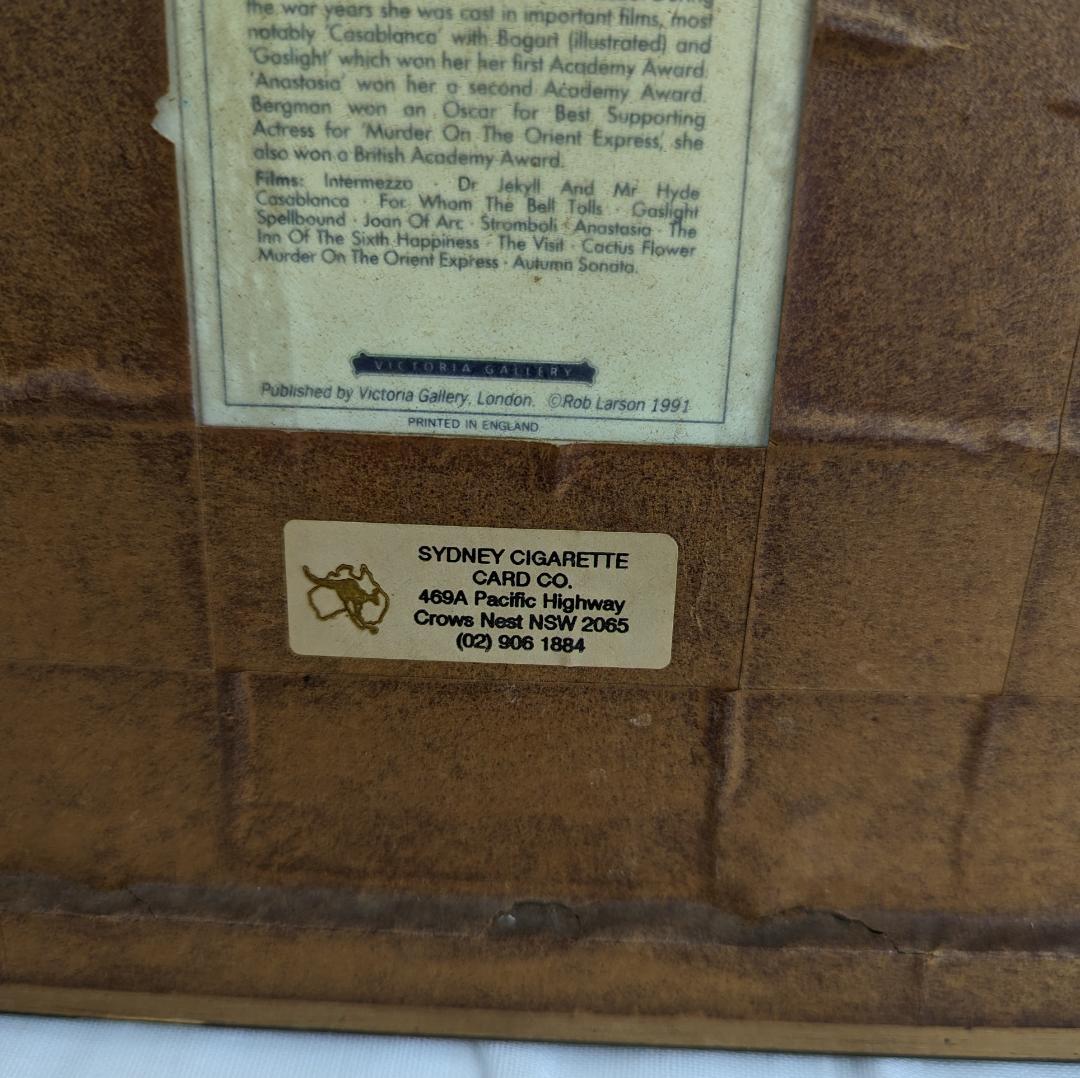 贈り物に ヴィンテージ レア 希少 額入り シガレットカードセット チャップリン