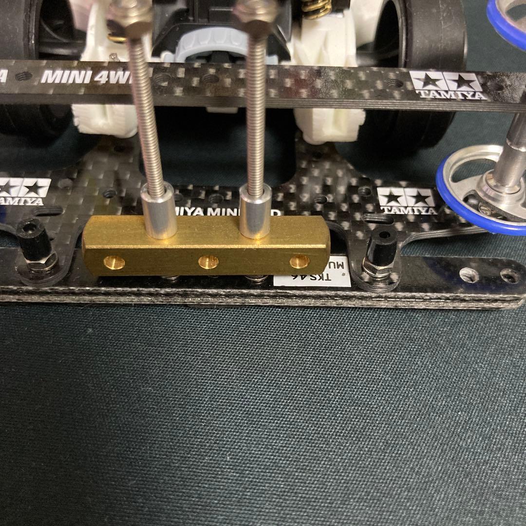 ミニ四駆 ブラックグラスホッパー2 MAシャーシ カーボンパーツ 脱脂済ローラー