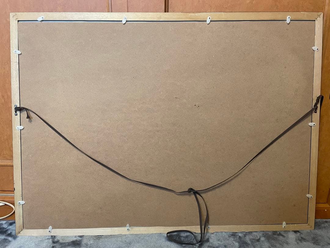 大人気　88cm 笹倉鉄平　大型　アートフレーム　マヨール広場　(^^)