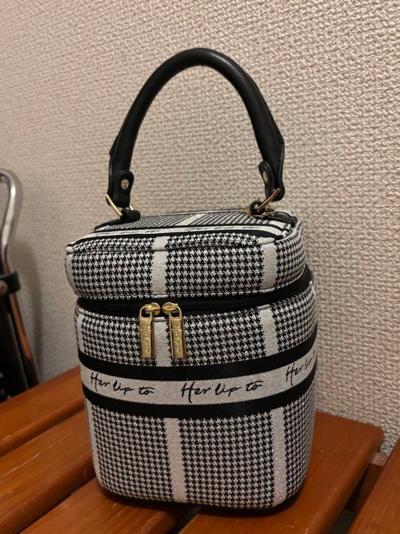 バッグ Herlipto HLT Jacquard Vanity Bag silver