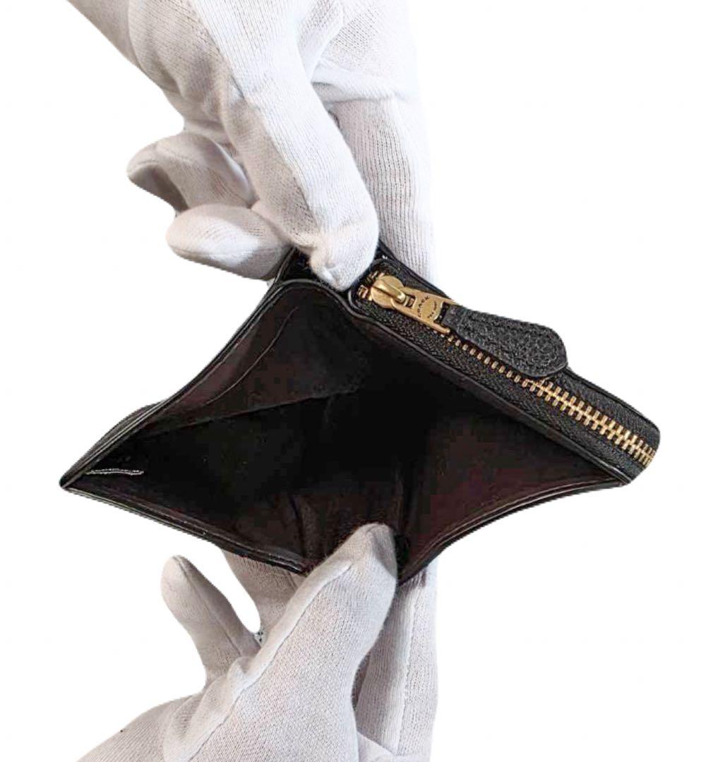 コーチ COACH 財布 折りたたみ財布 Cロゴ レザー 黒 レディース メンズ