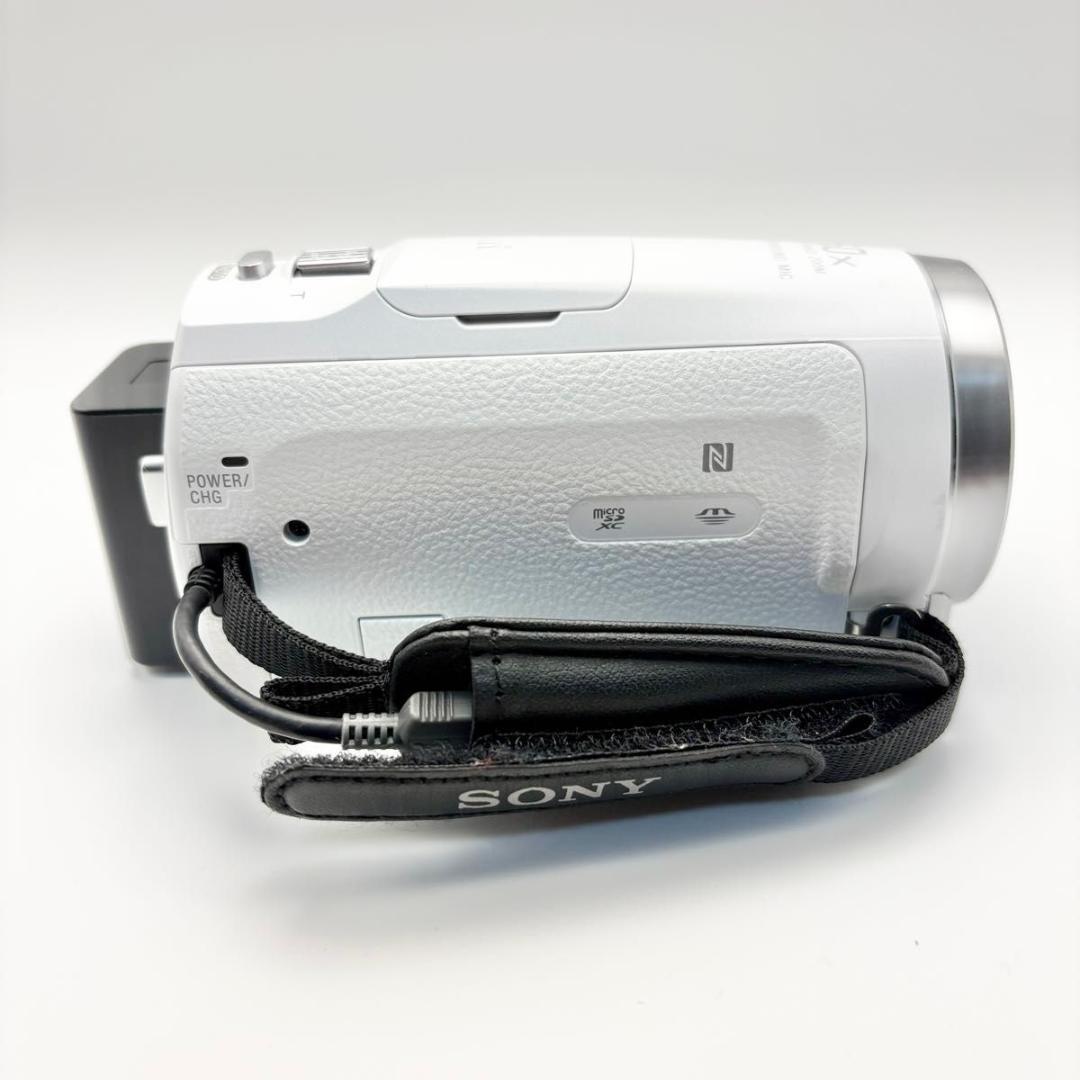 美品　SONY ソニー HDR-CX680 ホワイト ビデオカメラ ハンディカム