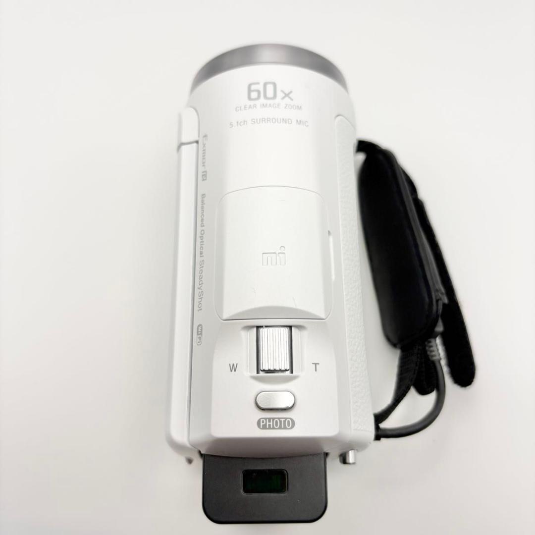 美品　SONY ソニー HDR-CX680 ホワイト ビデオカメラ ハンディカム