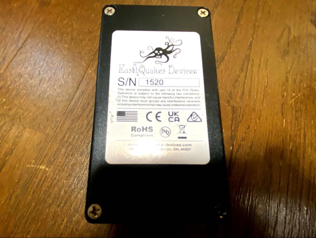 ギター earthquaker devices Black Ash