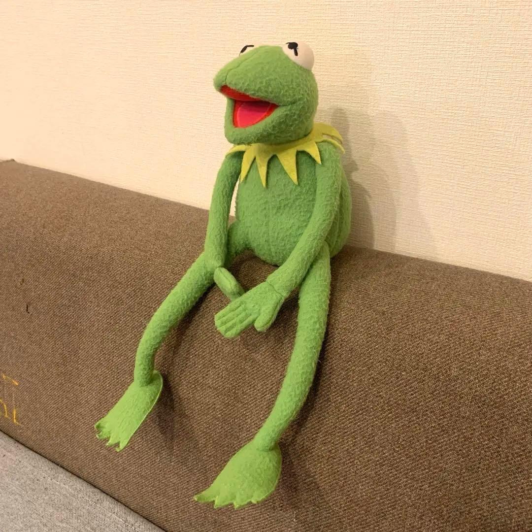 ヴィンテージ カーミット オルゴール ぬいぐるみ EDEN社 セサミストリート