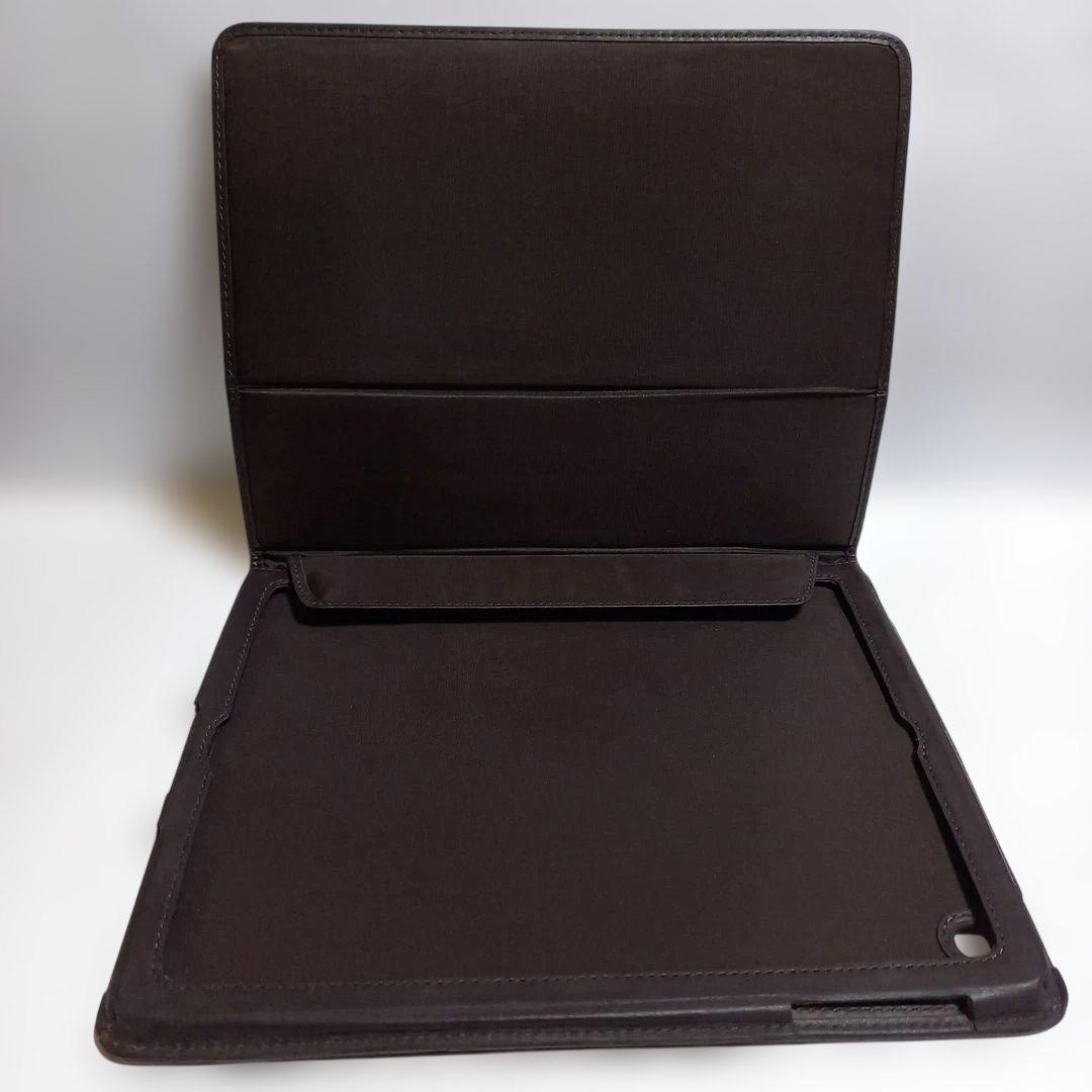 (美品) COACH iPadケース シグネチャー柄 ブラウン