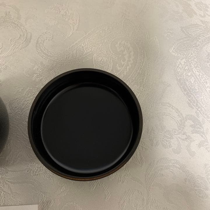 黒　中棗　茶道具　裏千家