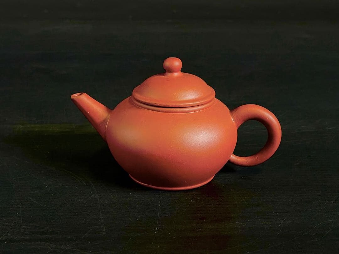 「母」 朱泥 孟臣 急須 中国古玩 煎茶 煎茶道具 (108A)