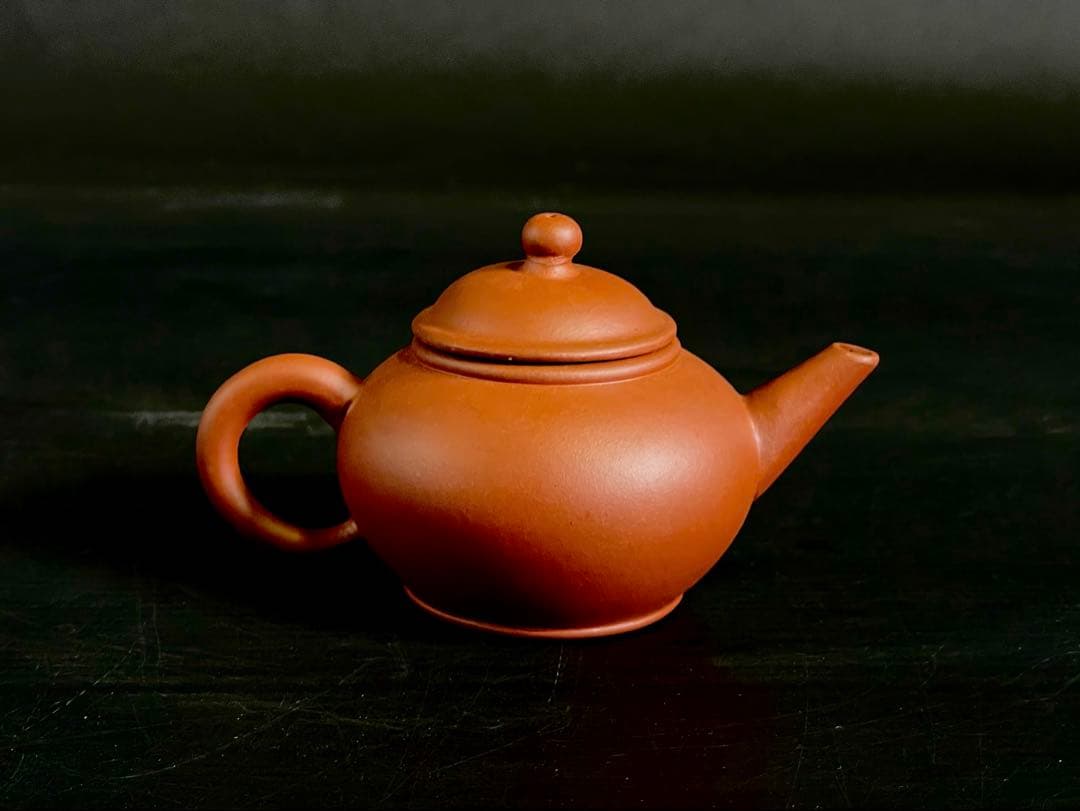 「母」 朱泥 孟臣 急須 中国古玩 煎茶 煎茶道具 (108A)