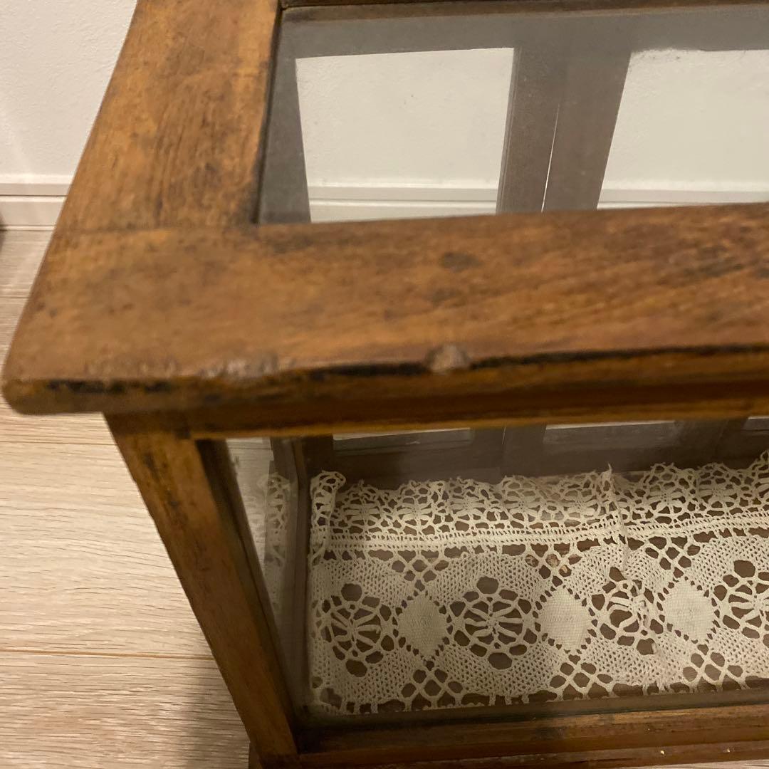 アンティーク　ガラスケース