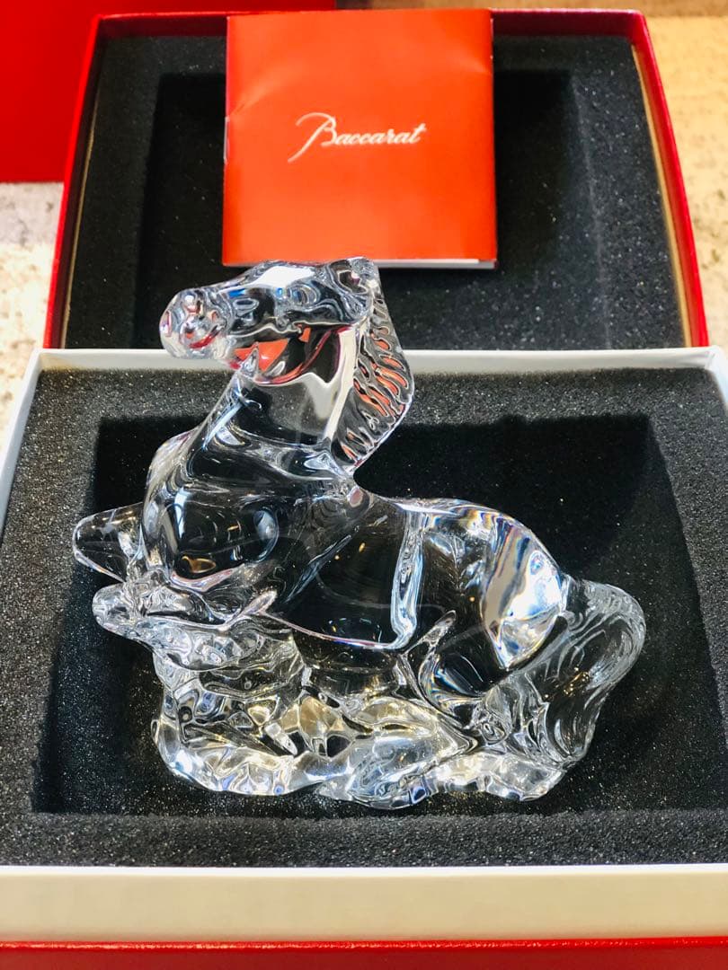 新品未使用品 Baccarat 干支 午 バカラ 馬