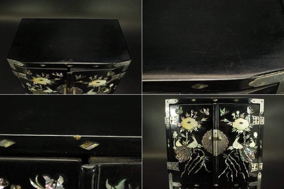 高麗美術 螺鈿 引き出し箱 美品(ZE366)