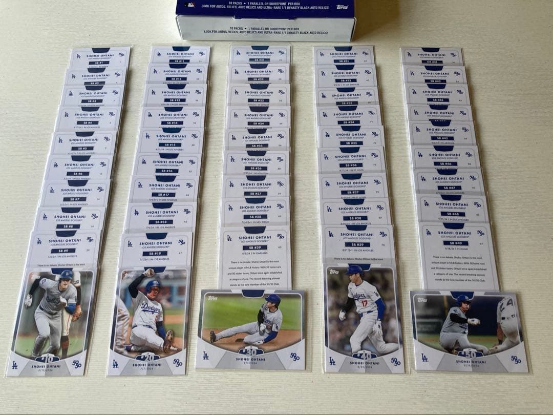 ☆コンプリートセット☆ 大谷翔平選手 50-50達成記念カードTopps全100