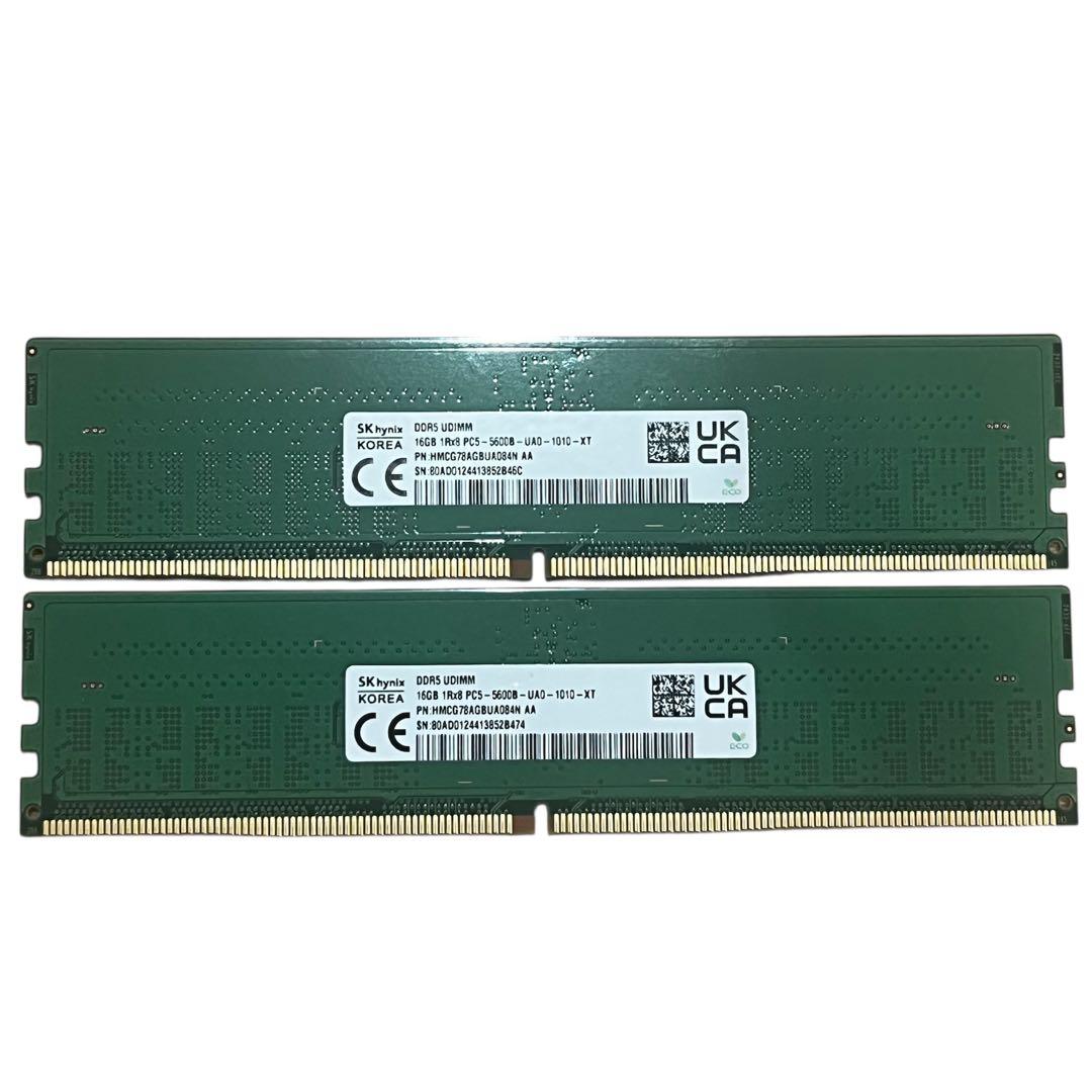 ゴ*ル様 16GB PC5-5600B メモリー 2枚セット 32GB