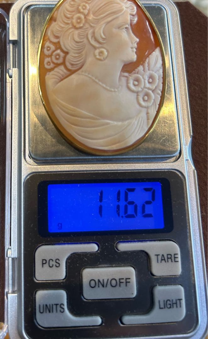k18 カメオ　ブローチ　ペンダントトップ