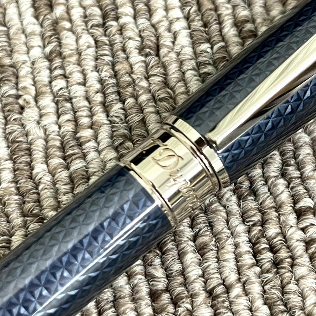 超美品　デュポン　415104M　ラインD　ボールペン　ミディアム　ブルー