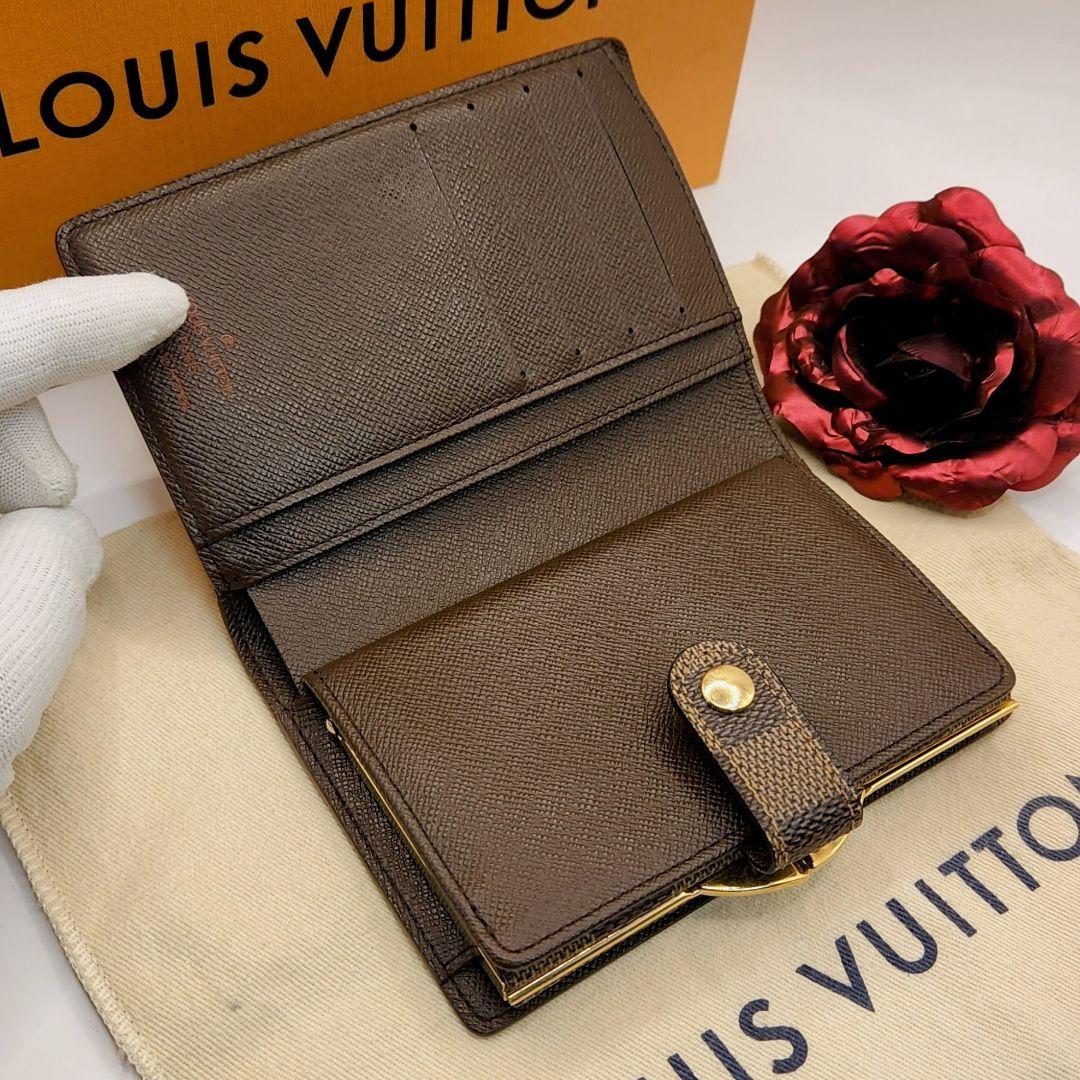 人気モデル⭐ルイヴィトン ダミエ　コンパクト⭐️ヴィエノワ　がま口二つ折り財布
