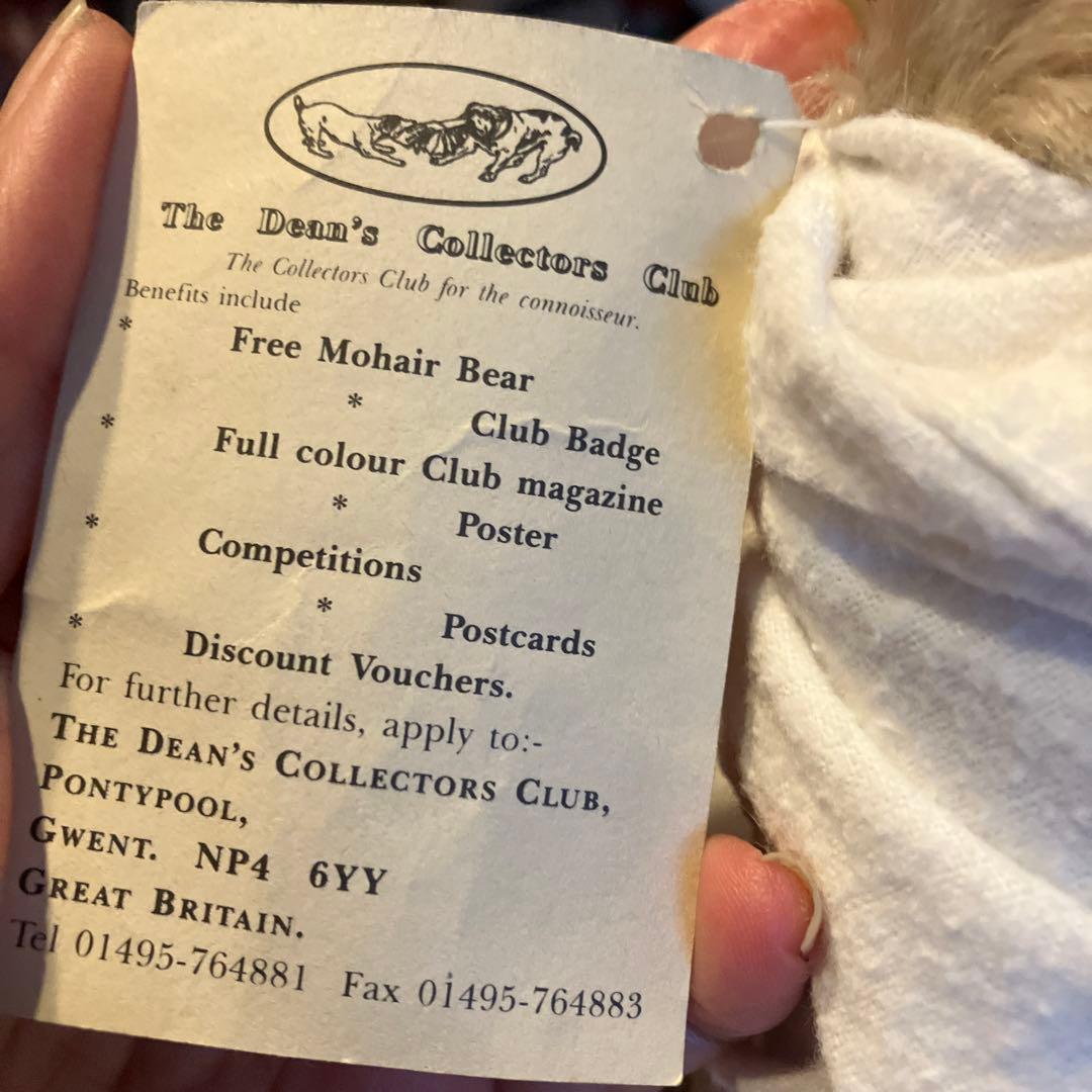 テディベア　DEAN'S RAG BOOK CO.LTD イギリス　鳴きます