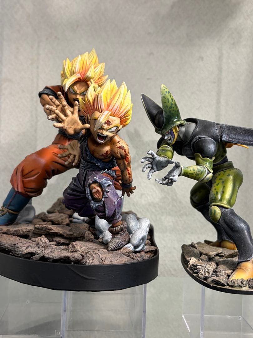 リペイント親子かめはめ波 孫悟空 孫悟飯 セル 一番くじ