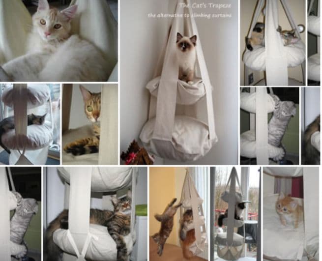 ベッド・クッション・ハウス The Original Cat's Trapeze :: 3-pillow