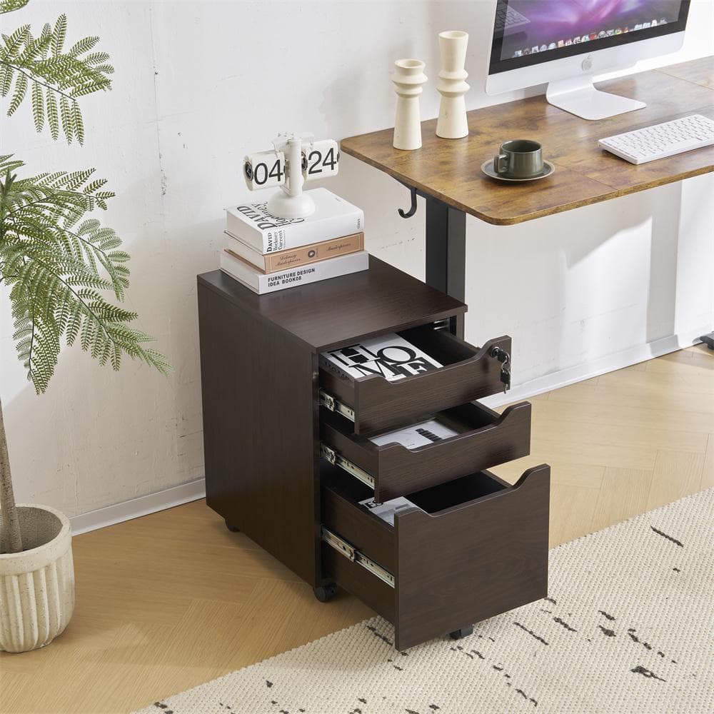 在庫一掃！残り僅か！デスクワゴン サイドワゴン ラック　鍵付き キャスター付き