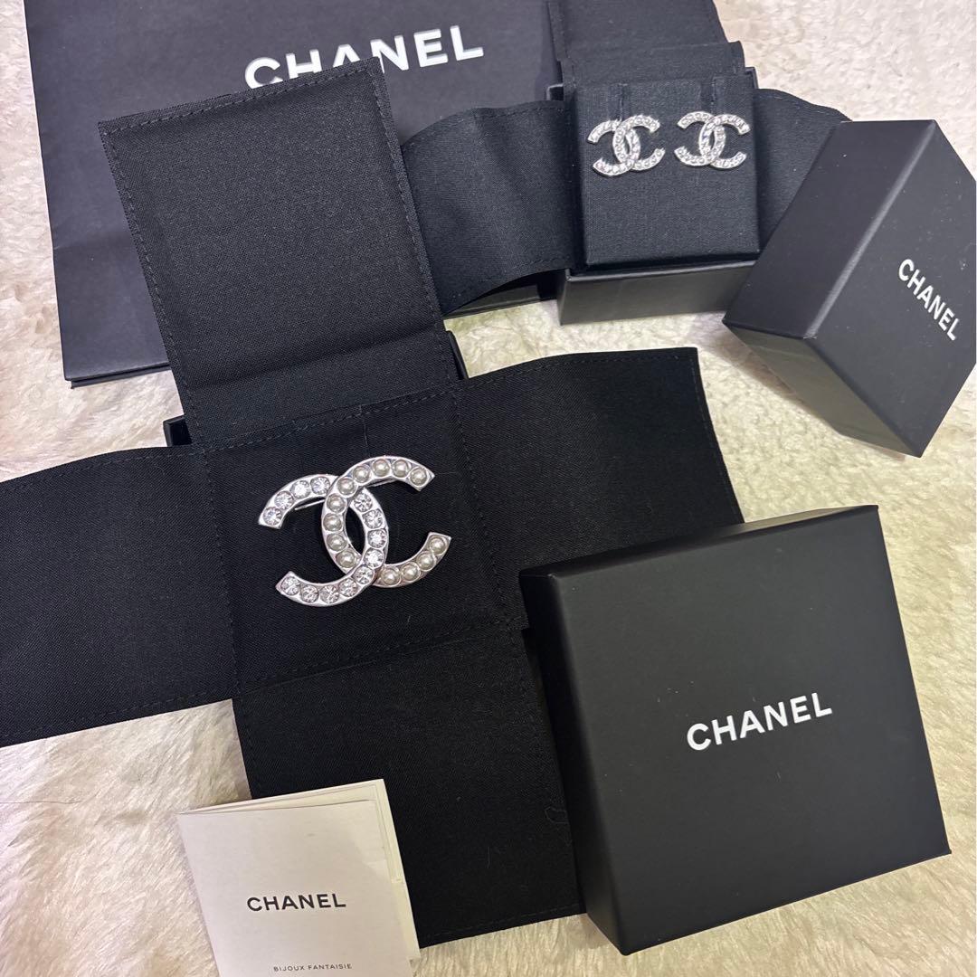 シャネル2026秋冬 最新作 現行品 パール&ストーン ブローチ 新品未使用